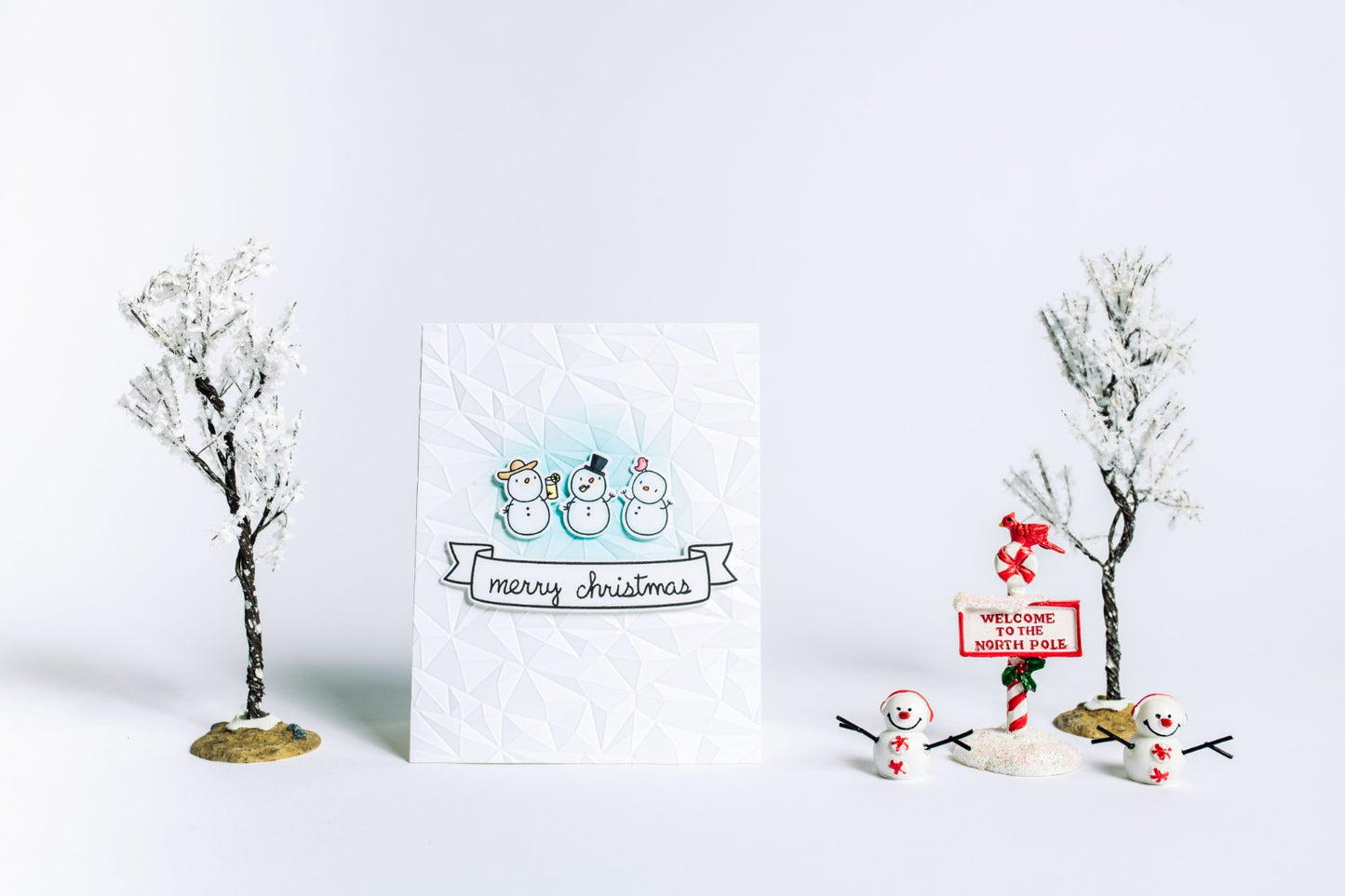 Snowman, Icicle Christmas Card