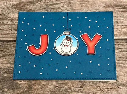 JOY Snowman Holiday Card