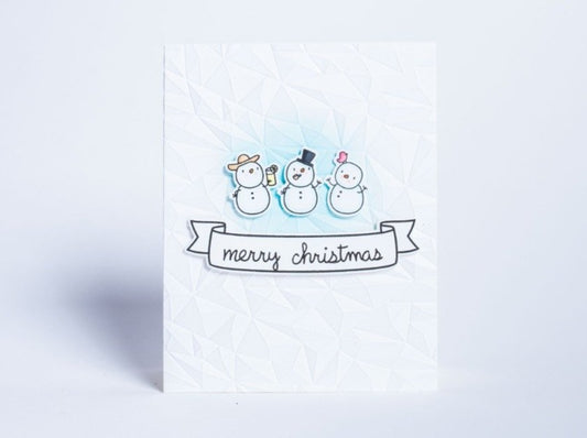 Snowman, Icicle Christmas Card