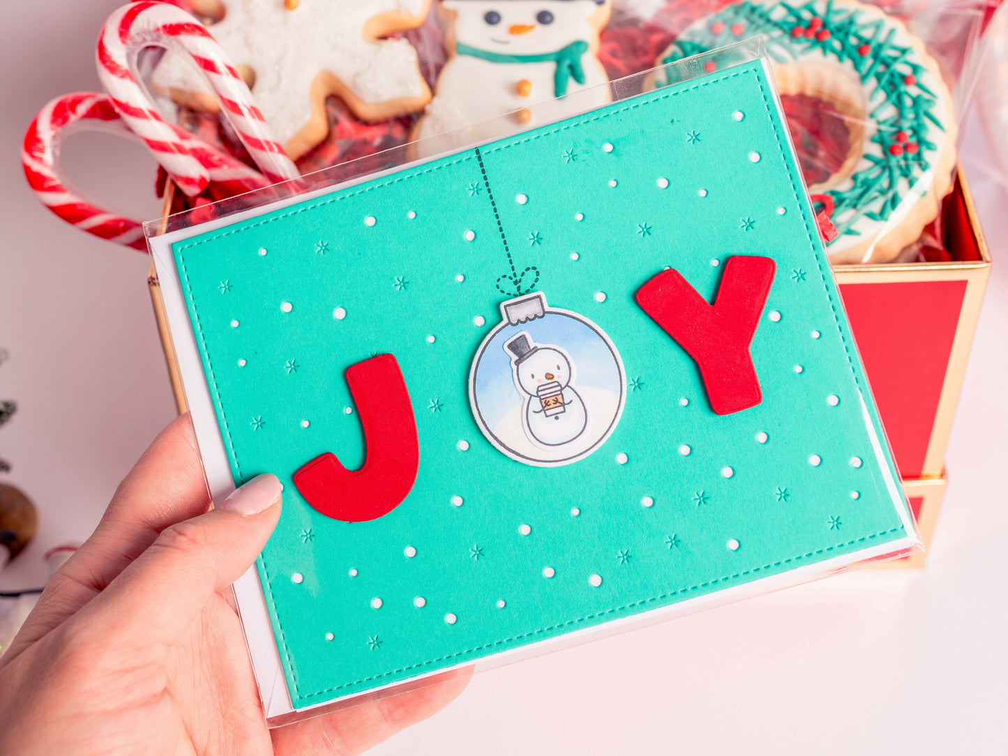 JOY Snowman Holiday Card