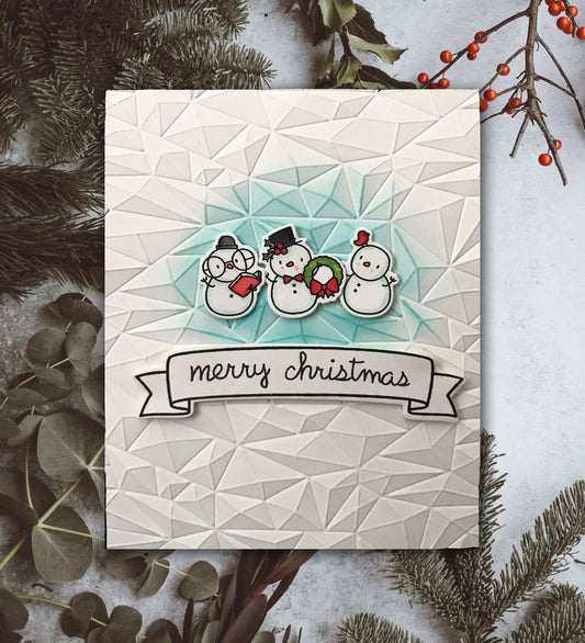 Snowman, Icicle Christmas Card